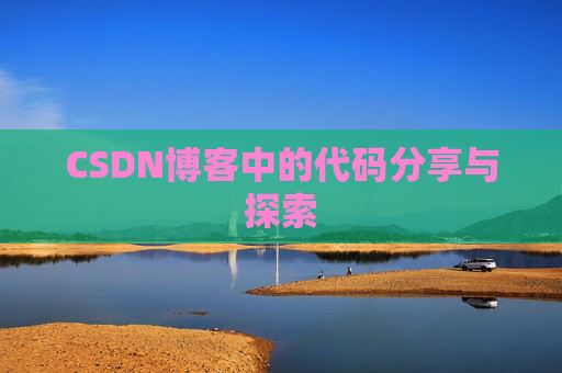 CSDN博客中的代码分享与探索